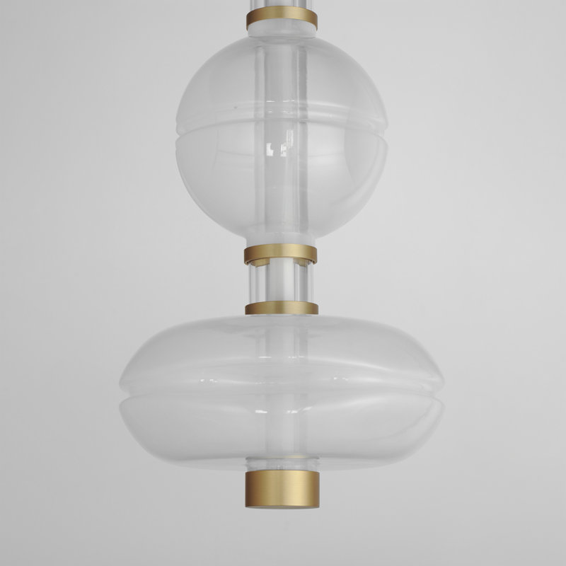 Gusto 1 - Light LED Flush Mount, Gold, White/Clear