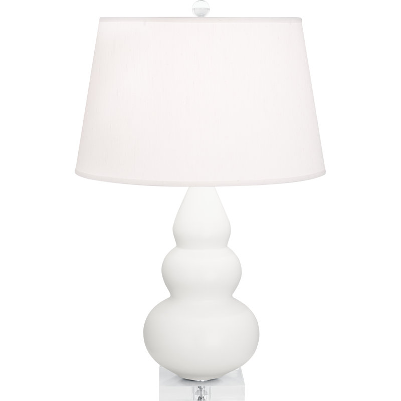 Petite lampe d'appoint triple gourde, Lis mat