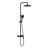 Exposed Shower System With Tub Spout 10 Inch Rainfall Shower Head With Handheld Spray