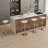 Swivel Upholstered Adjustable Height Counter Stool(Set of 4)-1090421204