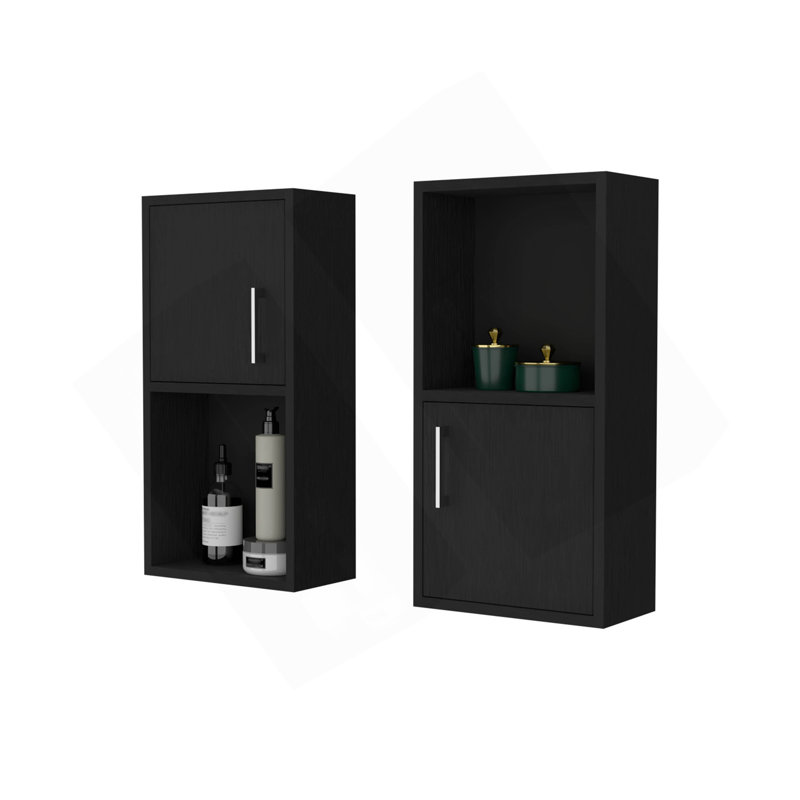 Armoire à pharmacie avec tablette ouverte Wenge, Wengé
