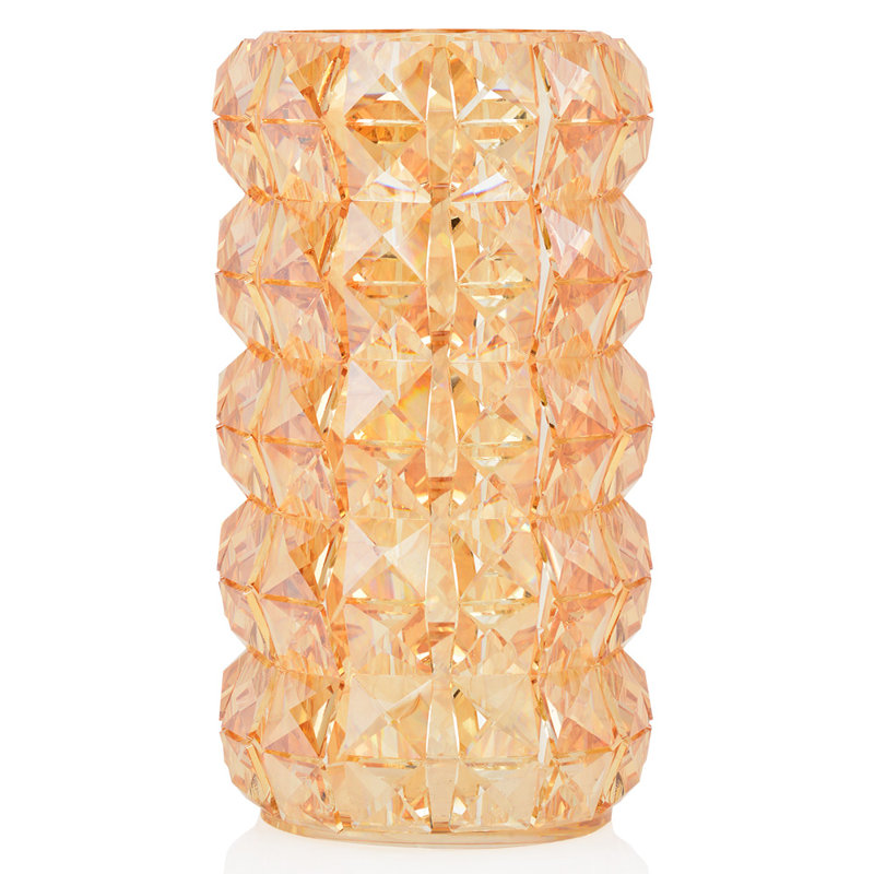 Denman Crystal Table Vase, Copper