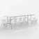 12 - Person Patio Dining Set with Rectangular Table , Cushions Included