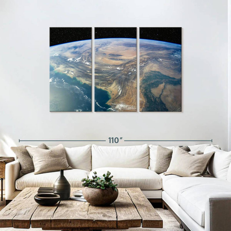 Oberle Earth, 48" H x 74" W