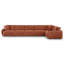 Upholstered 38 " Eco Ease® Performance Fabric Reclining L-Shaped Sectional-1362801654