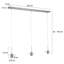 Hafsa 3 - Light Steel Kitchen Island Pendant
