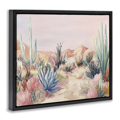 Cadre flottant Pastel Desert Wonderland, design par Ramona Murdock