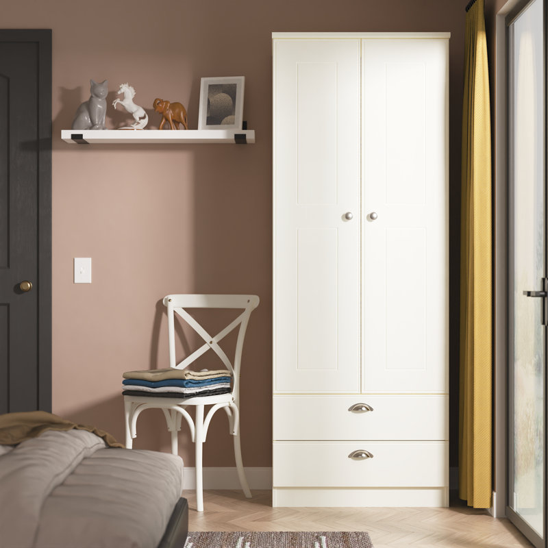 Conners Manufactured Wood Wardrobe, Cream Ash