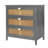 Natural 3 Drawer Storage Cabinet For Bedroom, Living Area - Gray In Gray, Made Of With , Suitable Various Rooms-249211403