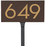 Floating 1-Line Lawn Address Sign