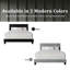Lit tapissier très grand en velours gris clair-416449084-416449056