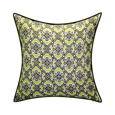 Geometric Outdoor Reversible Throw Pillow