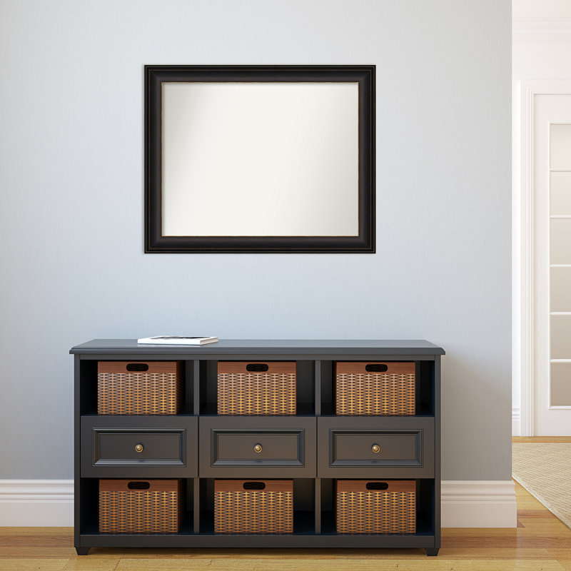 Trio Oil Rubbed Bronze 22.5 in. x 28.5 in. Bathroom Vanity Non-Beveled Wall Mirror, 26.5" H x 32.5" W