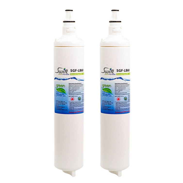 SGF-LB60 Compatible Refrigerator Water Filter for LG 5231JA2006B, LT 600P, 5231JA2006A (2 Pack).
