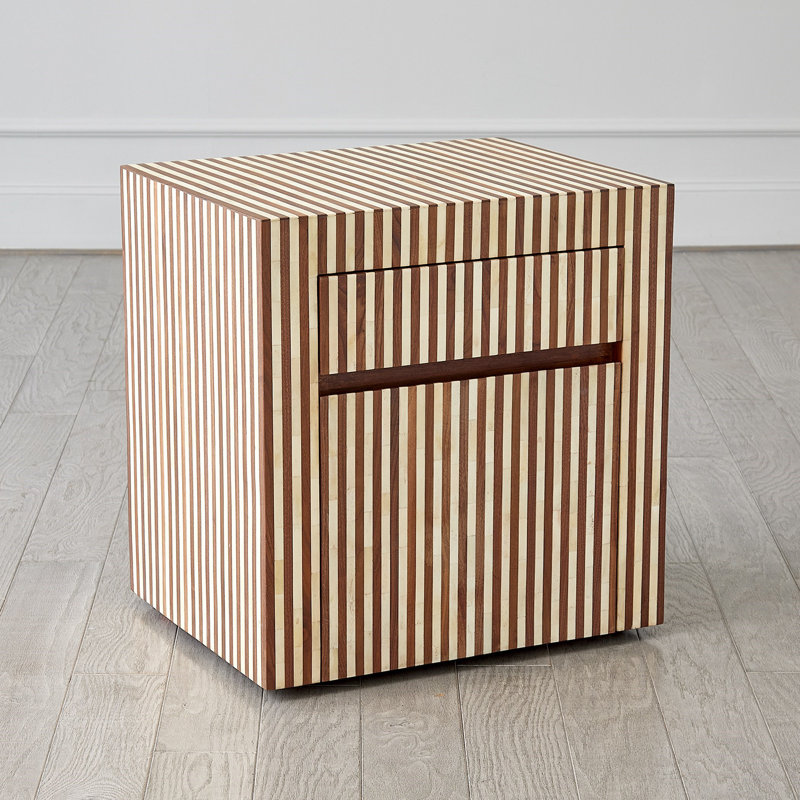 23.75'' Wide 2 -Drawer Mobile File Cabinet