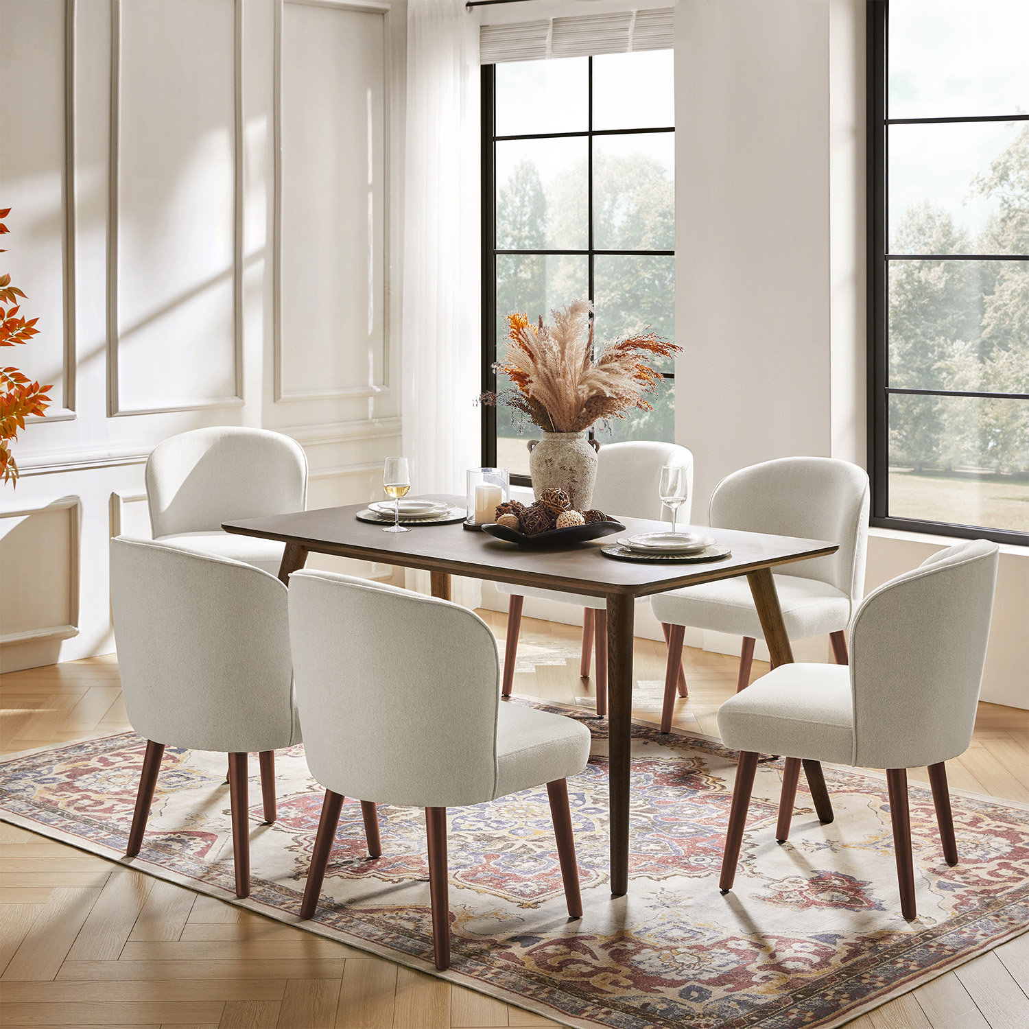 Monticello Dining Chair, 6, Linen