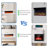 3-Sided Wall Mounted Led Electric Fireplace With Floating Mantel,Remote Control Adjustable Heat-1952734348-1963588502