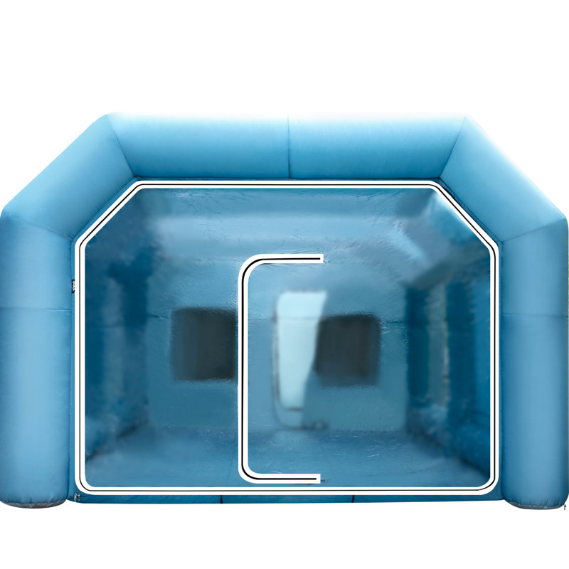 Tente de cabine de peinture gonflable avec 2 ventilateurs