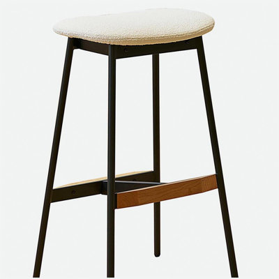 Ensemble moderne de 2 tabourets de bar confortables et sans dossier pour les chaises de bar de cuisine et de salle à manger