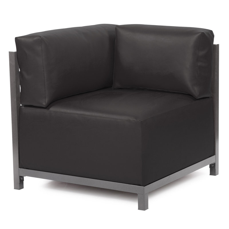 Chaise de coin Gillman, Titane, Noir Atlantis