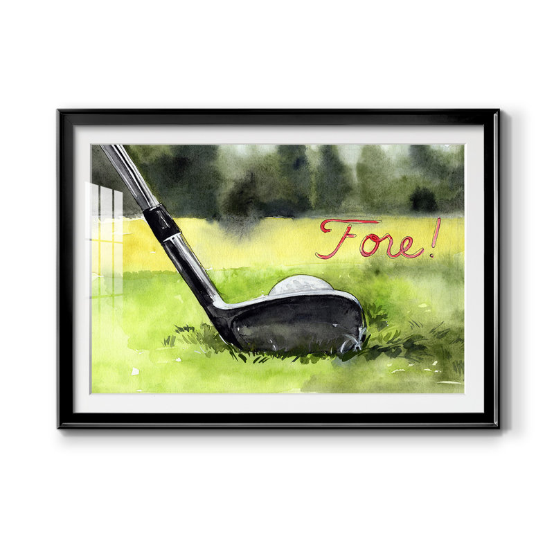 Tee Off Time IV " Tee Off Time IV ", Black, 30.5" W x 22.5" H