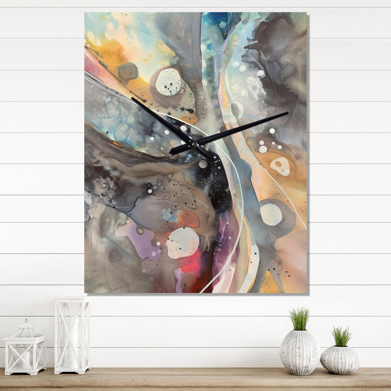 Horloge murale moderne subtile Serenity, Grand