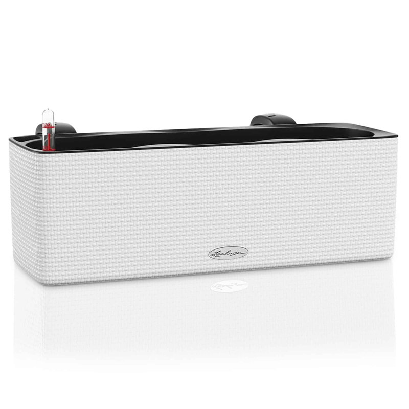 Ensemble de 3 pots à fleurs en plastique avec indicateur de niveau d'eau Cube Color Triple