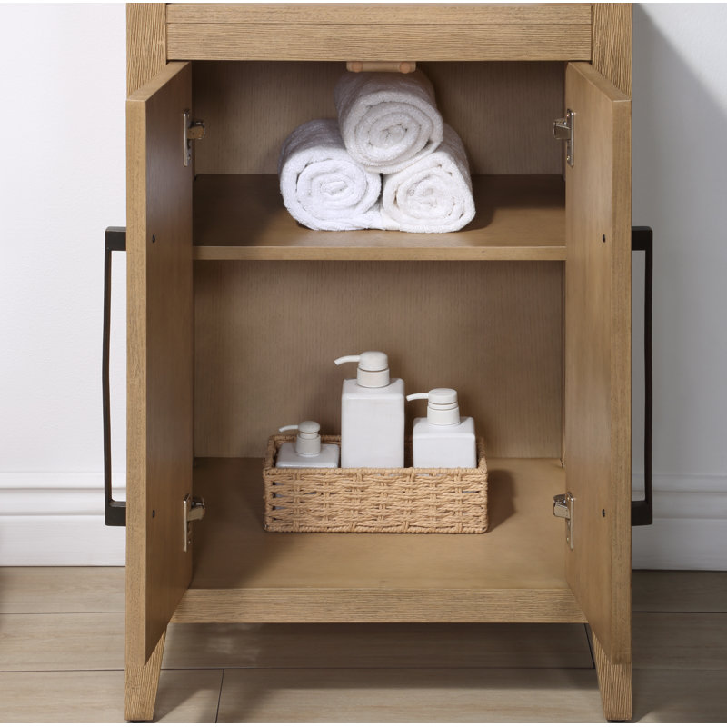 Alsup Solid Wood Linen Cabinet