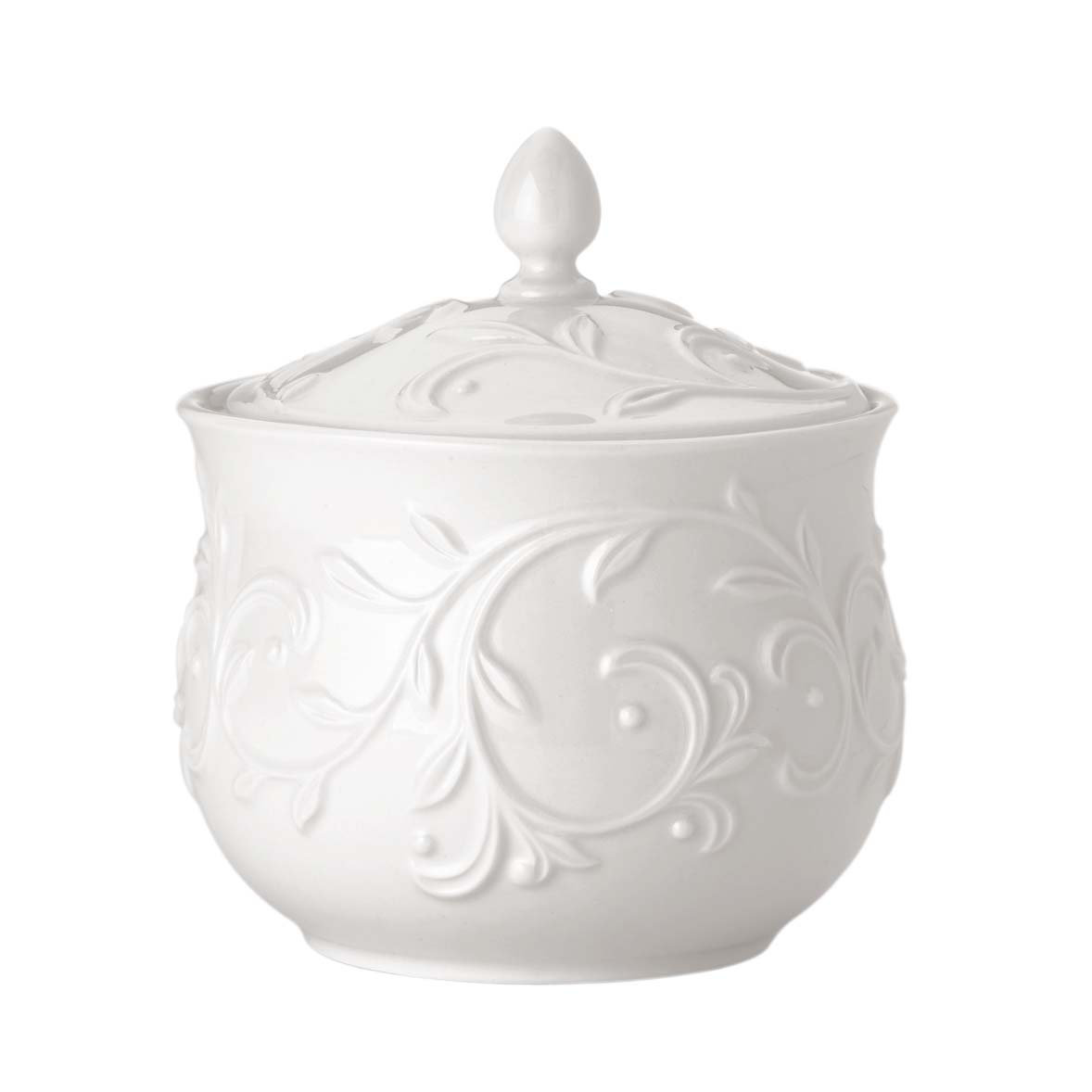 Lenox Opal Innocence Carved Sugar Bowl with Lid & Reviews | Wayfair