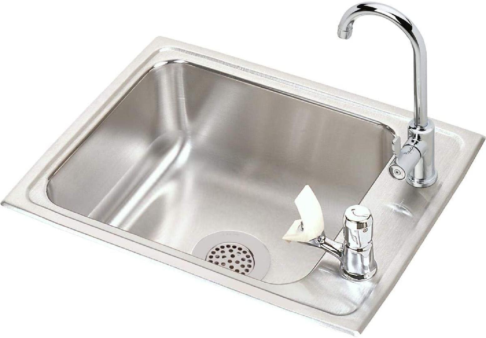 Zhongshanginter 37 72 L Drop In Single Bowl Stainless Steel Kitchen   3772 L Drop In Single Bowl Stainless Steel Kitchen Sink 