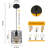 Tylah 1 - Light Matte Black LED Single Pendant