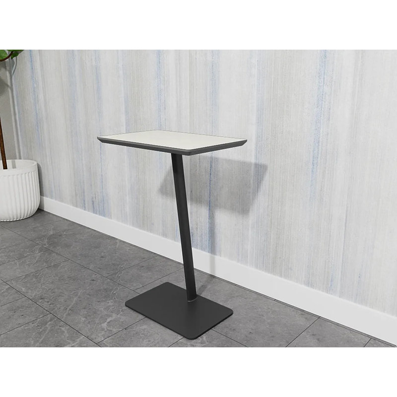 Pieds de table Darsey, Gris anthracite, Sergé blanc