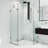 Gemini 46" W x 46" D x 73" H Hinged Frameless Shower Enclosure with 3/8  Clear Glass-50962122