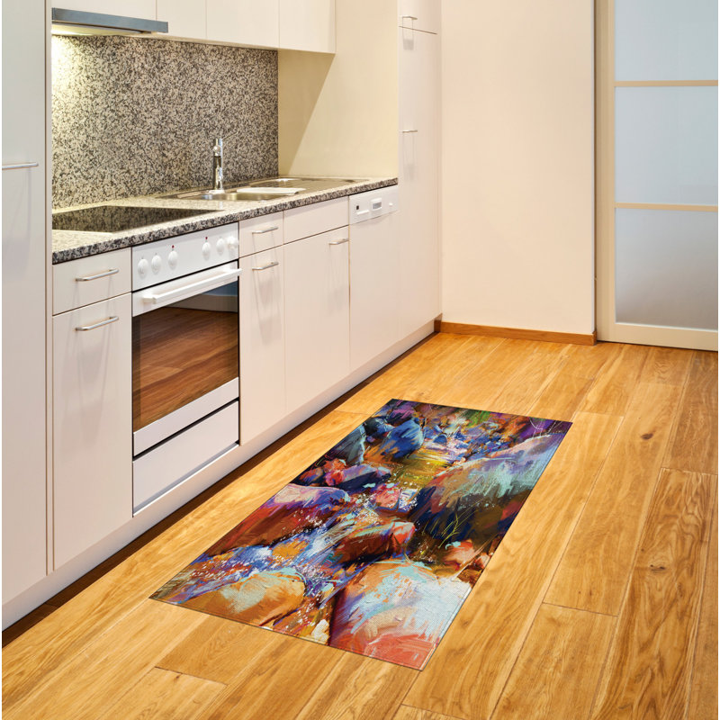 Digital High Density Long Fiber Poly Threads Decorative Area Rug Carpet, Rectangle 2'7" x 5'