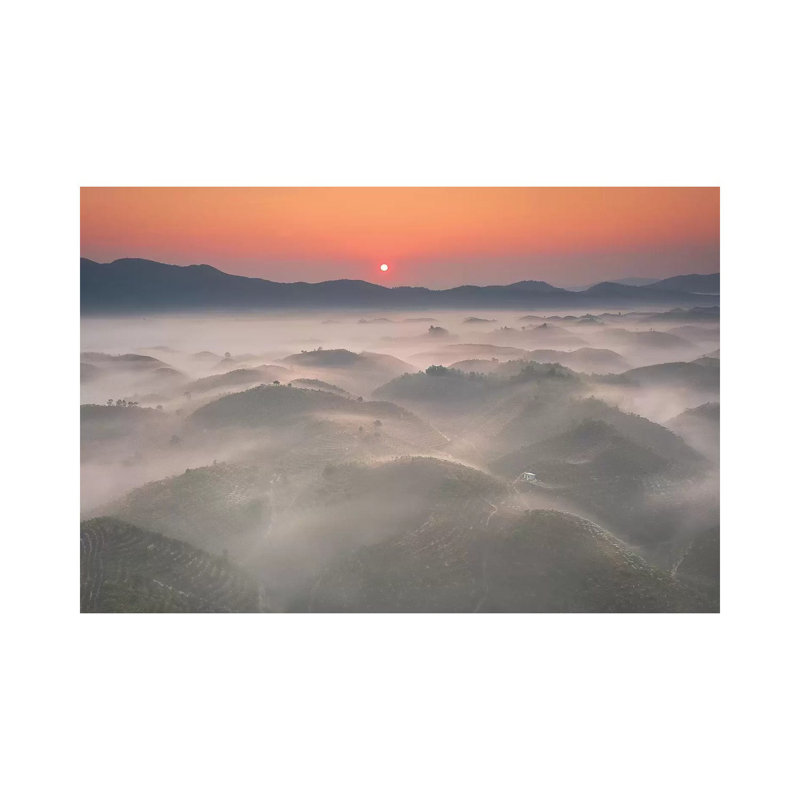 Sunrise In Highland by Trung Pham - Wrapped Canvas Gallery-Wrapped Canvas Giclée, 30.48 cm H x 45.72 cm W