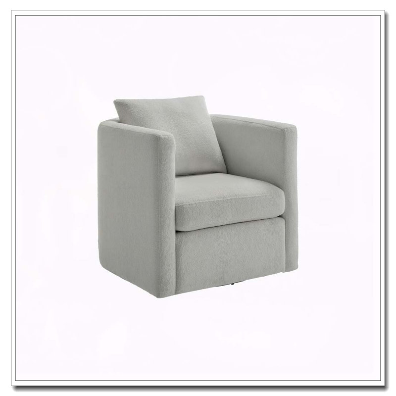 Fauteuil demi-tonneau Sutton, Gris clair