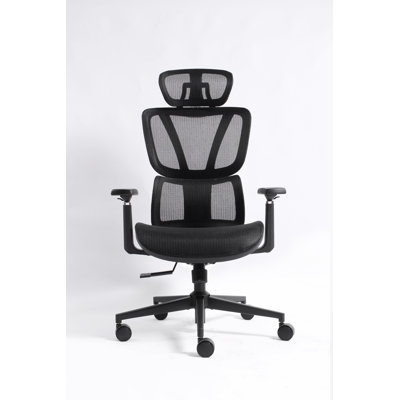 Premium Mesh Office Chair with Adjustable Lumbar Support- Black Chair Base