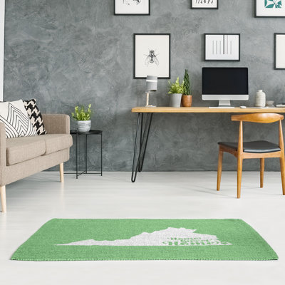 Tapis de plage verte de la maison en virginie