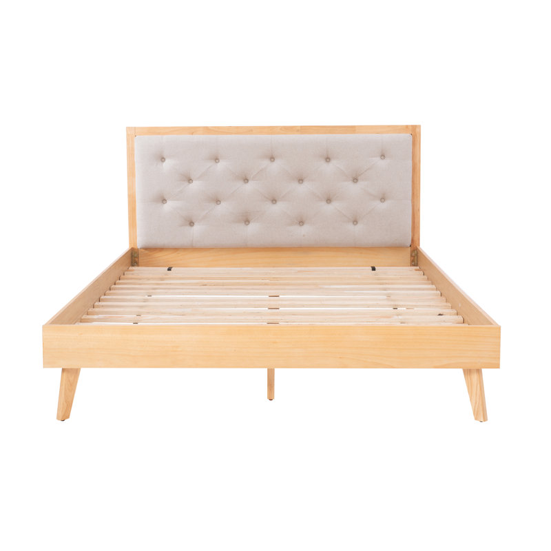 Lit plateforme Mathiatis, Grand, Naturel