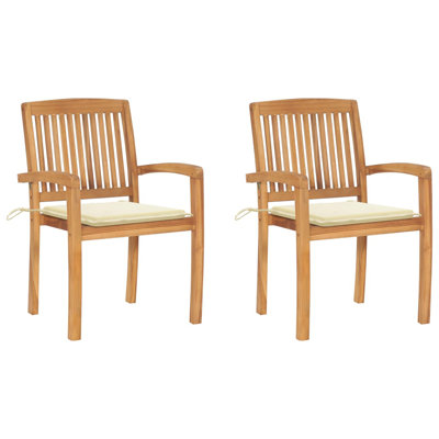 West Boylston Teak Patio Chair with Cushions