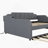 Upholstery Daybed With Trundle And USB Charging