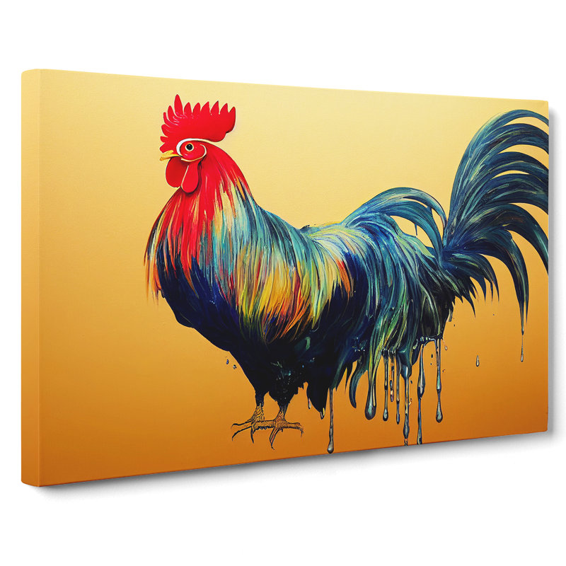 The Tranquil Rooster - Wrapped Canvas, 40cm H x 60cm W x 3cm D