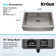 KRAUS Standart PRO™ 33-in Single Bowl Farmhouse Kitchen Sink with WasteGuard™ Garbage Disposal
