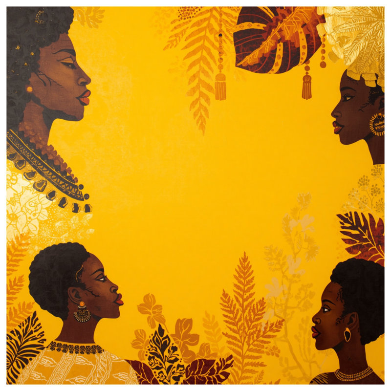 Rideaux de douche Portrait de femme africaine très long, L 70 po x H 84 po
