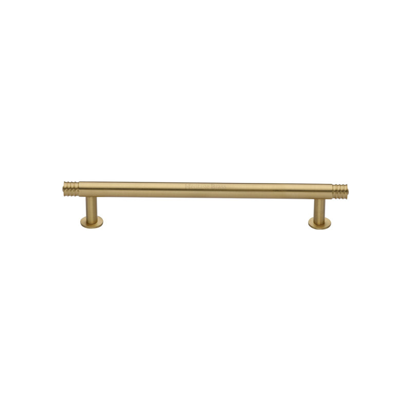 Heritage Brass Heritage Cabinet Pull Design with Rose, 12.8cm, Satin Brass