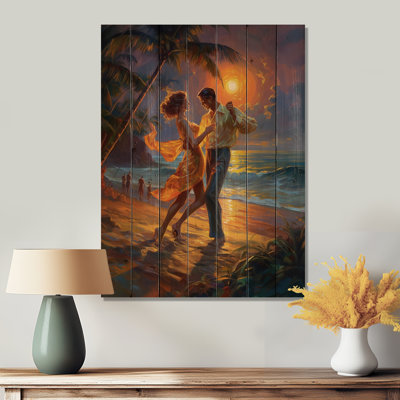 Berneau The Couple's Dance Of Love II sur impression sur bois