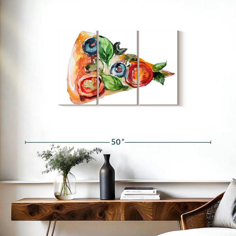 Yarlin Pizza Slice, 20" H x 33" W