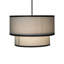 36" Wide Cilindro Textrene Two Tier Pendant