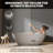 61" Freestanding Solid Surface Soaking Bathtub with Drain Assembly-119713721