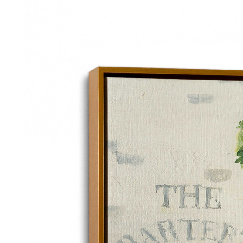 Holiday Stores, ensemble de 4 impressions sur toile, Or poli, H 19 po x l 52 po, Impression encadrée sans passe-partout